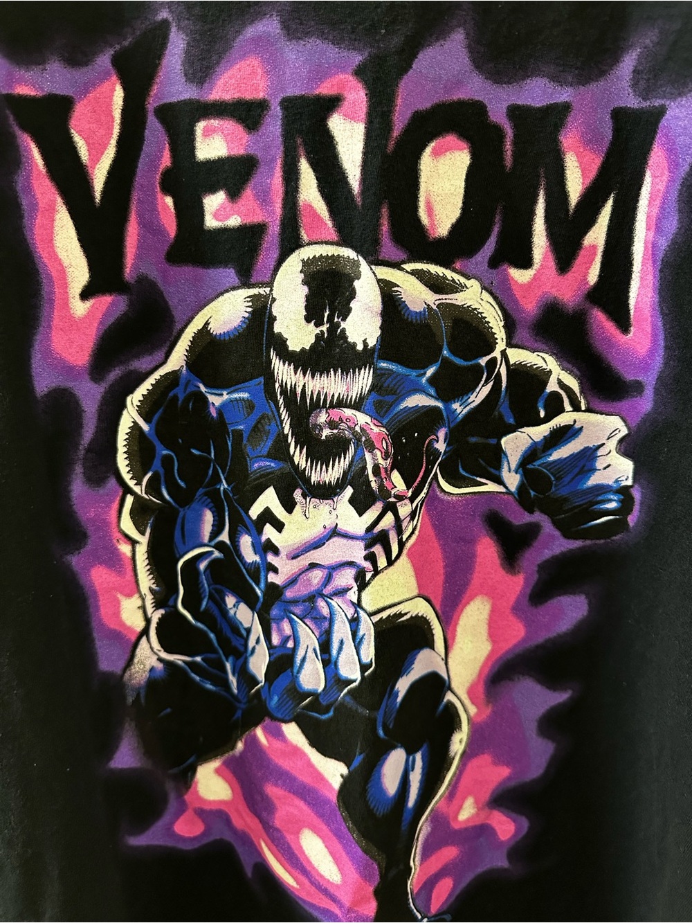 Marvel Black Logo Crewneck Tee